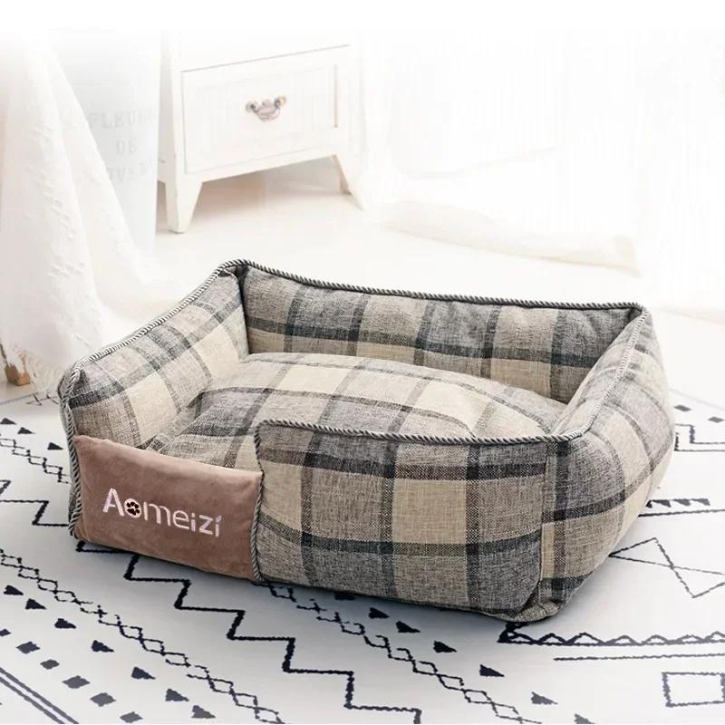 Warm Dog Cat Bed Pet Mat Removable Soft Pet House Washable Sofa Cushion Sleeping Bed For Cat Puppy Kennel Indoor Pet Dog Supplie
