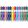 Apostrophe Games Low-Odor Chisel Tip Dry Erase Whiteboard Markers - Multicolor Pen Variety Pack, 12 Colors - Reble Markers, Wipes Clean - Stocking
