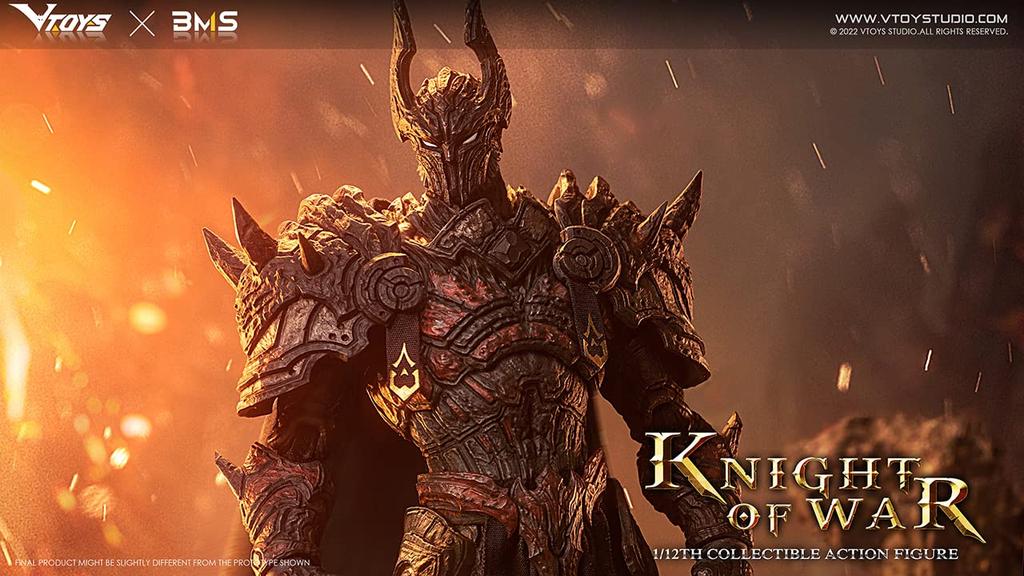 VTOYS X BMS VSD005 Knight of War 1/12 Scale Pre-painted Action Figure Made of POM, ABS, and PVC