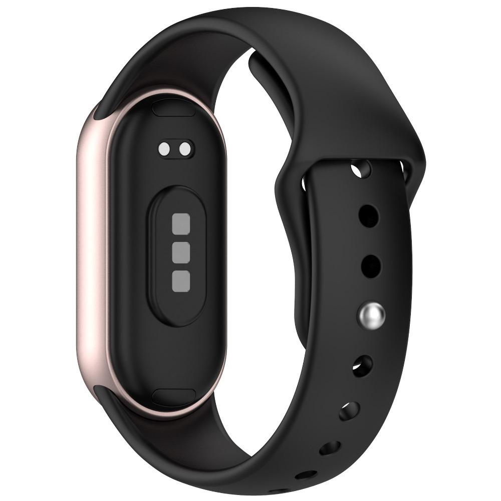 Replacement Silicone Strap for Xiaomi Band 10 9 8 with Solid Color Reverse Buckle Durable Comfortable Fitness Tracker Accessory