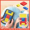 Plastic Sliding Puzzle Huarong Road Game For Children