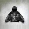 Felpa Streetwear 2026 per Adolescenti Casual Punk Harajuku Hip Hop Gotica con Stampa