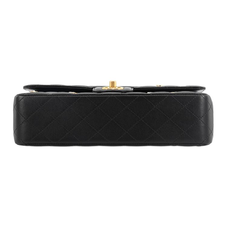 Chanel Classic Flap CF Lambskin Shoulder Bag, Crossbody Bag Women's Black A01112-B05518-94305