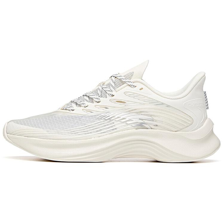 

new Anta Edge Cushioned Slip-Resistant Abrasion-Resistant Breathable Low-Top Running Shoes Men s White Silver 39