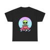 Alien Ramen Unisex Tee Cute Japanese Graphic T-Shirt Sci-Fi Humor Shirt Fun Gift
