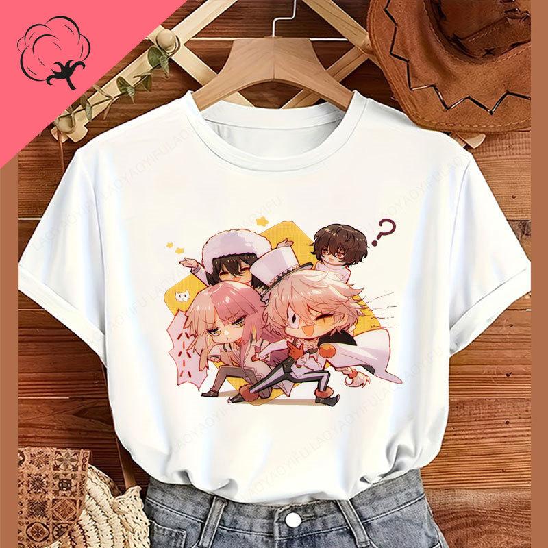 Hot Sale Anime Shirt Bungou Stray Dogs Dead Apple TShirt Chuuya Nakahara Harajuku Cool Unisex Kawaii Unisexga Graphic T Shirts S