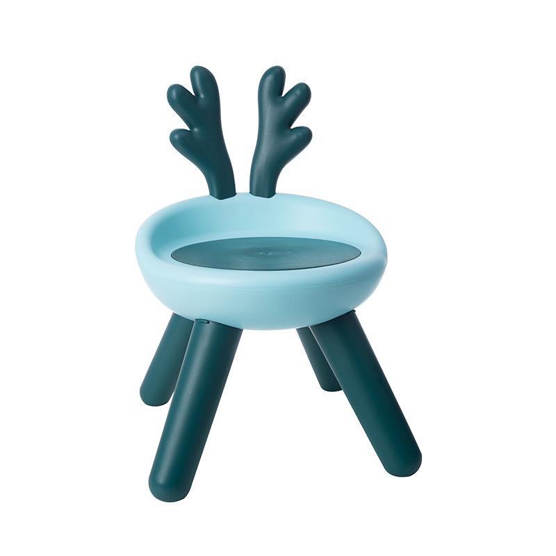Children's Cute Squeaky Stool with Backrest - Ideal for Dining, Play, and Kindergarten