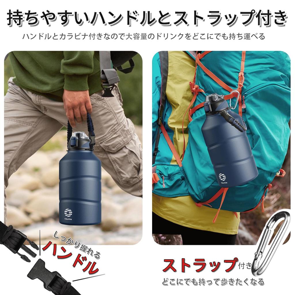 FJbottle Liter Vacuum Insulated Water Bottle with Direct Sports Jug Sports Sports Drink Large Wide Easy To Stainless Steel Bottle with Cleaning Ideal