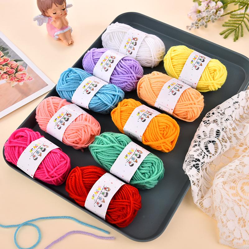 Colorful DIY Yarn Painting Kit for Kids: Handmade Woolen Yarn Balls