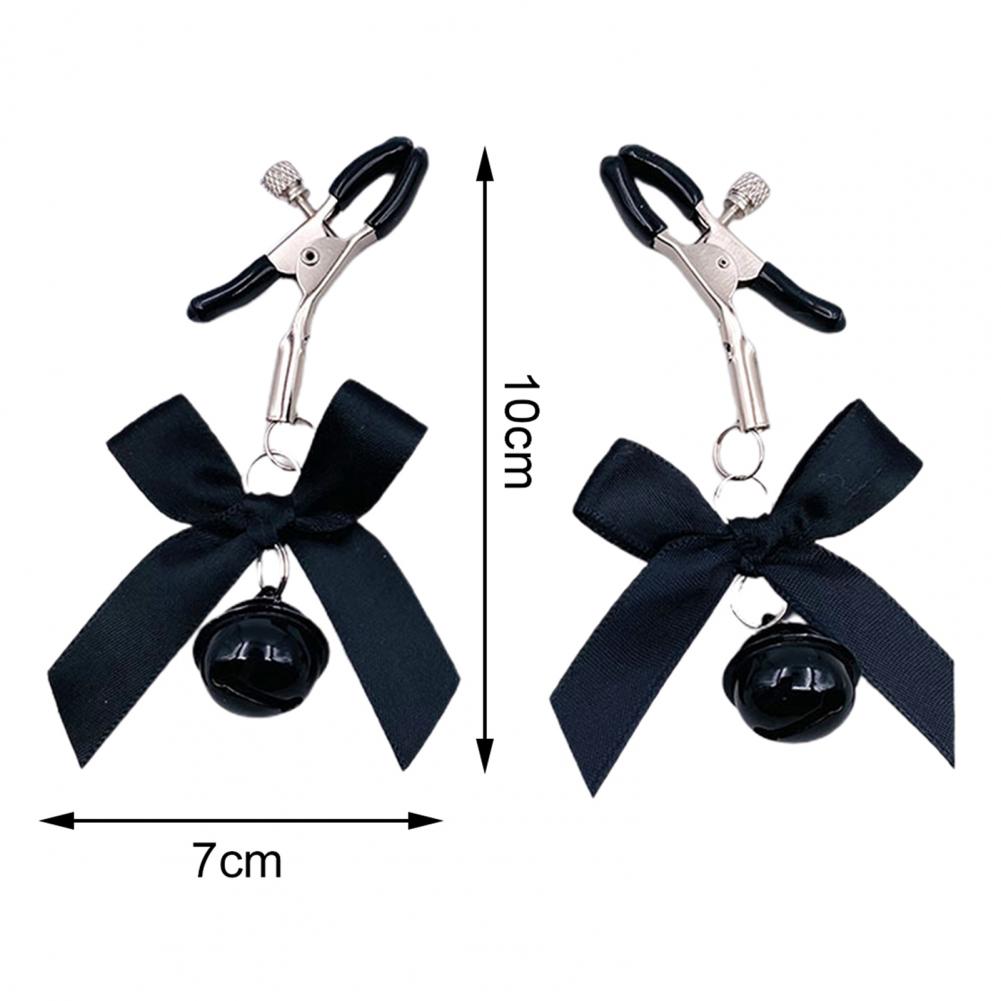 MoDi 4 Colors Sexy Bow Adjustable Nipple Clamp Breast BDSM Small Bell Adult Fetish Flirting Teasing Sex Toys For Couples