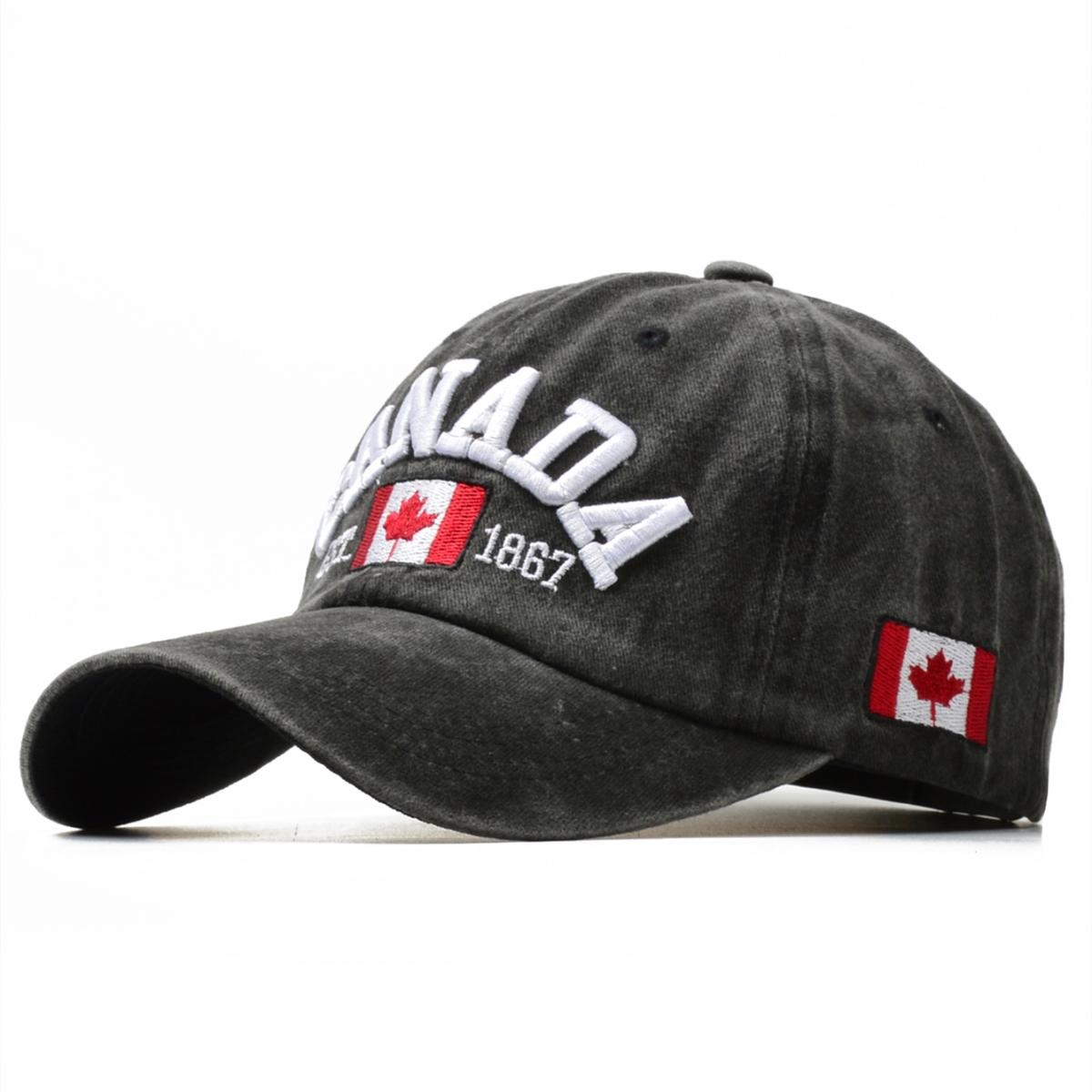 

NORTHWOOD 5 цветов КАНАДА хлопковые бейсболки с вышивкой для мужчин и женщин шапки для папы уличные кепки дальнобойщика 56-60 cm чёрный