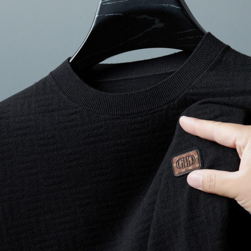 Herbst und Winter Neue männer Rundhals Pullover Dünnen Pullover männer Lange ärmeln Casual Männer Bottom Shirt top