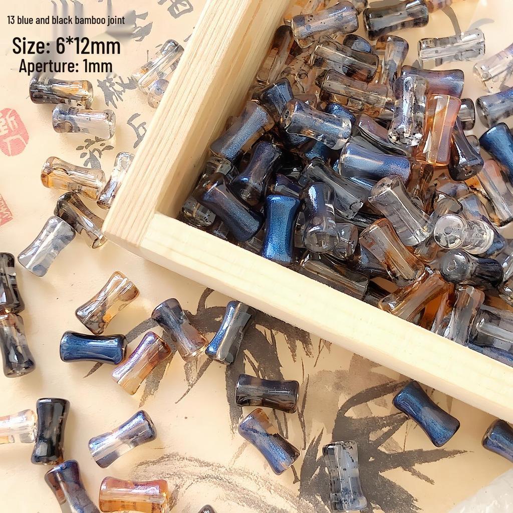 Chinese Bamboo Lampwork Spacer Beads for DIY Jewelry