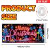 Christmas UV Fluorescent Garage Door Cover Banner Holiday Party Decoration