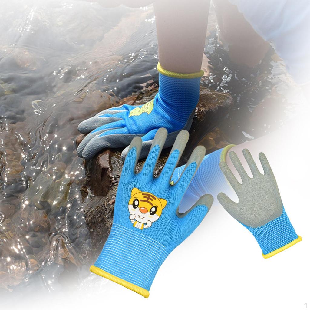 Gartenhandschuhe für , 1 Paar Handschutz, Alter 3-5, Jungen und Mädchen, Angeln