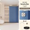 Yipan Serene Blue Shower Curtain Set