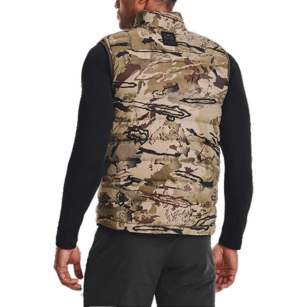 Under Armour Ua Storm Ridge Reaper Camouflage Print Breathable Zip Collar Sleeveless Vest Men Vests 1372596-989