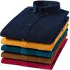 Toamnă/Iarnă New Bumbac velur, Plus Size Cămăși Casual Top pentru bărbați Solid