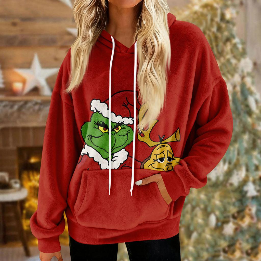Hoodies For Women Oversized Winter Plush Cute Sweatshirts Pullover Trendy Fall Winter Clothes