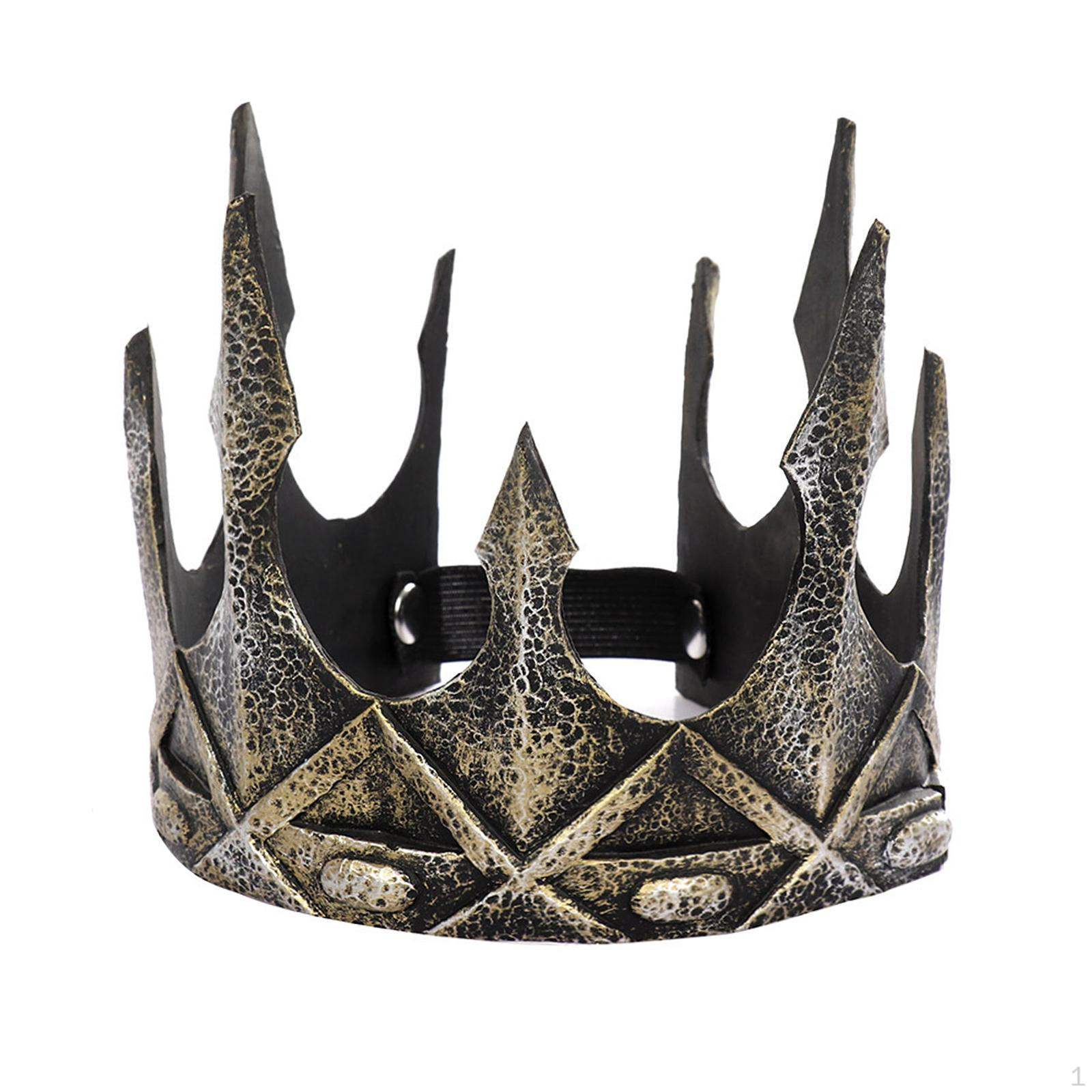 King Mens Tiara Decorative Medieval Men for Cosplay Decorations Prom