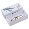 Yibuy Silver #6 Alto Saxophone Mouthpiece with Cap Ligature for E-flat Alto Saxophone