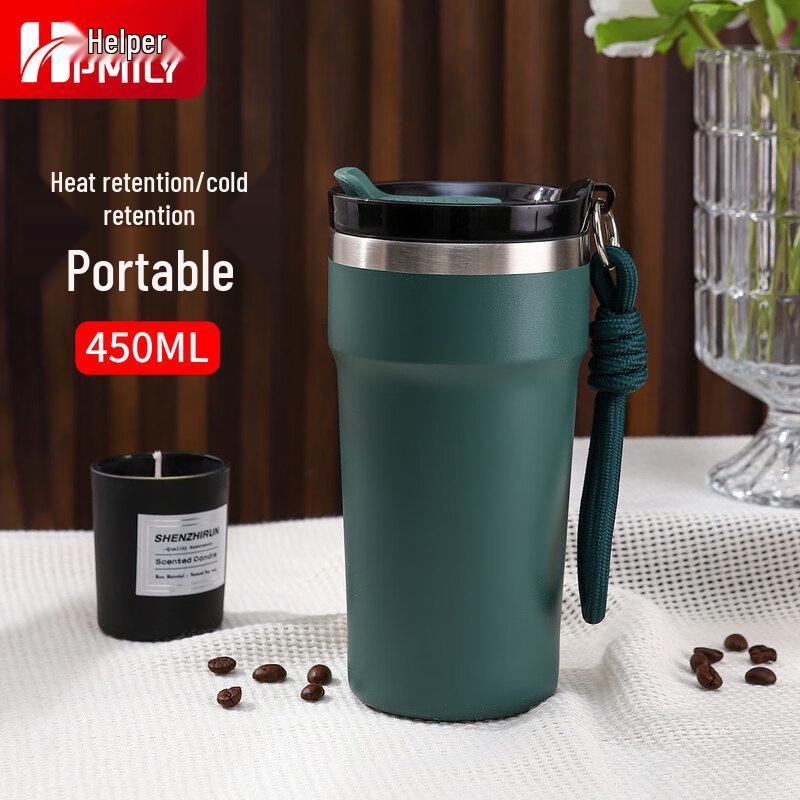 HPMILY 450ML Insulated 304 Stainless Steel Tumbler