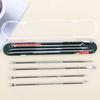 4PCS Stainless Steel   Removal Kit Blackhead Remover Facial Pimple Comedone Needle