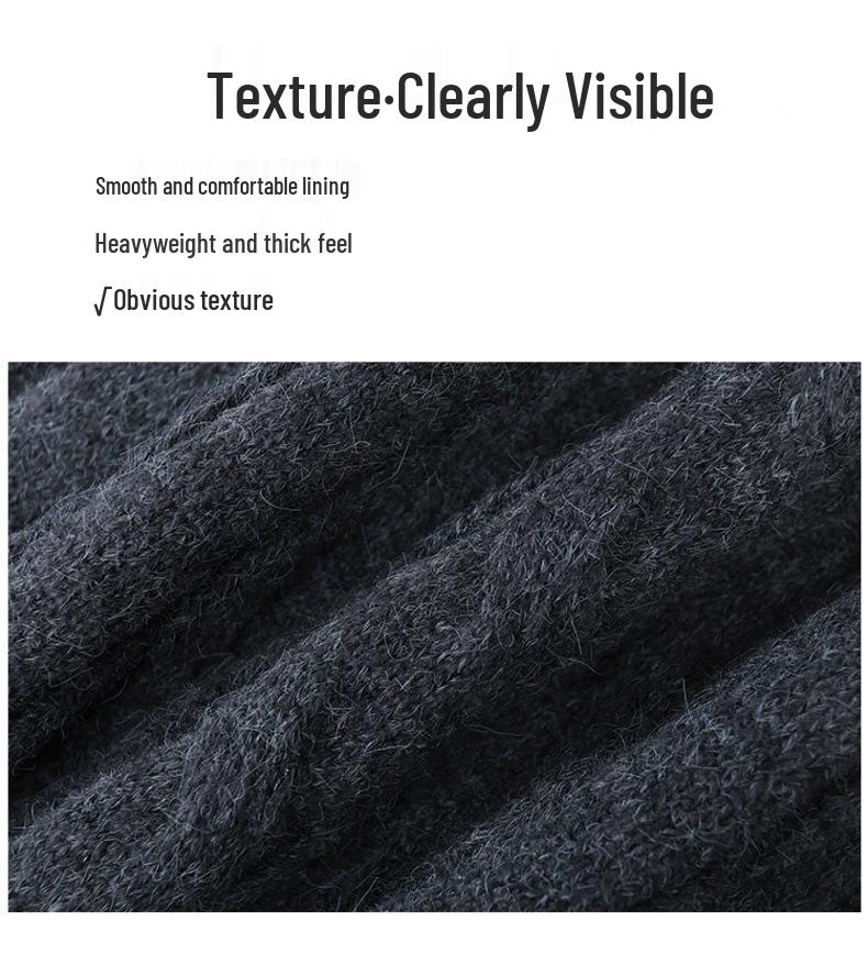 Men's American Retro Cable Knit Half-Zip Sweater - Winter Trendy Casual POLO, Lazy Style for Couples.