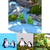 Delightful Mini Frog And Penguin Father Son Ornament For Creative Micro Landscapes
