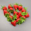 10-20 Pièces Fraises Artificielles Fraises en PVC Fruits Réalistes Accessoire de Photographie Fruit Ornement d'Armoire de Cuisine Maison Décoration de Fête