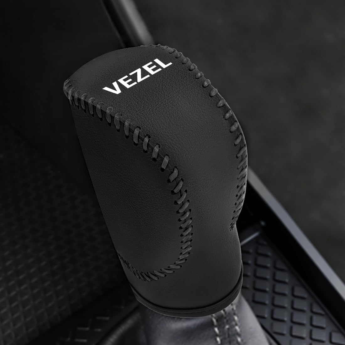 Vezel Compatible Car Shift Knob Excellent Compatible with Vezel RU RV and Car Shift Grip Exquisite Shifter Waterproof Shift Knob Garnish with Black