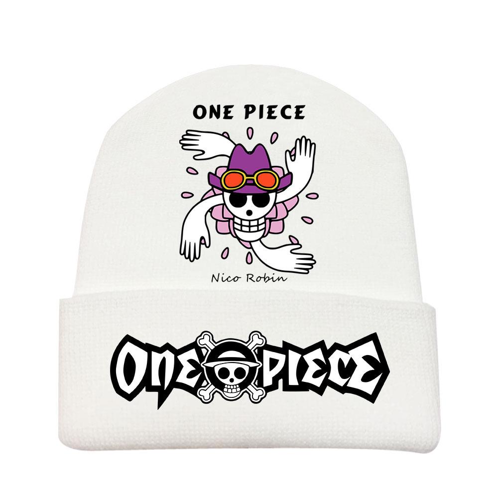 One Piece Anime Knit Hat: Warm Velvet Lined, Rolled Brim, Adult Outdoor Beanie