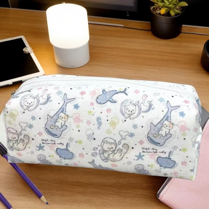 Mehrzweck-Aufbewahrungsbeutel 1 Stück, Großes Fassungsvermögen Koreanischer Stil Organizer für Schreibwaren & Make-up, Reise-Kosmetiktasche & Federmäppchen