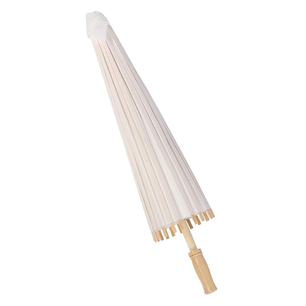 Klassische weiße Farbe DIY Papier Regenschirm Sonnenschirm Hochzeit Brautparty Deko Foto Requisite