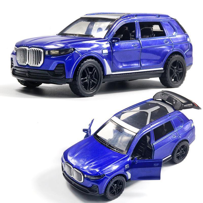 "Children's Off-Road Alloy Car Models with Open Doors - Sports Car Cake Decorations and Gifts for Boys"