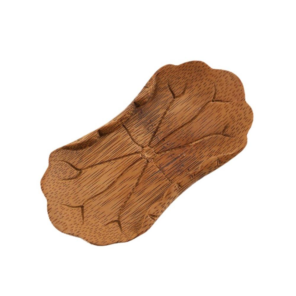 Bamboo Cup Holder Anti Slip Tea Mat Teaware Wood Insulation Mat  Home Style C