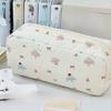 Student Organizer Pencil Pouch With Large Capacity And Adorable Elephant Pattern