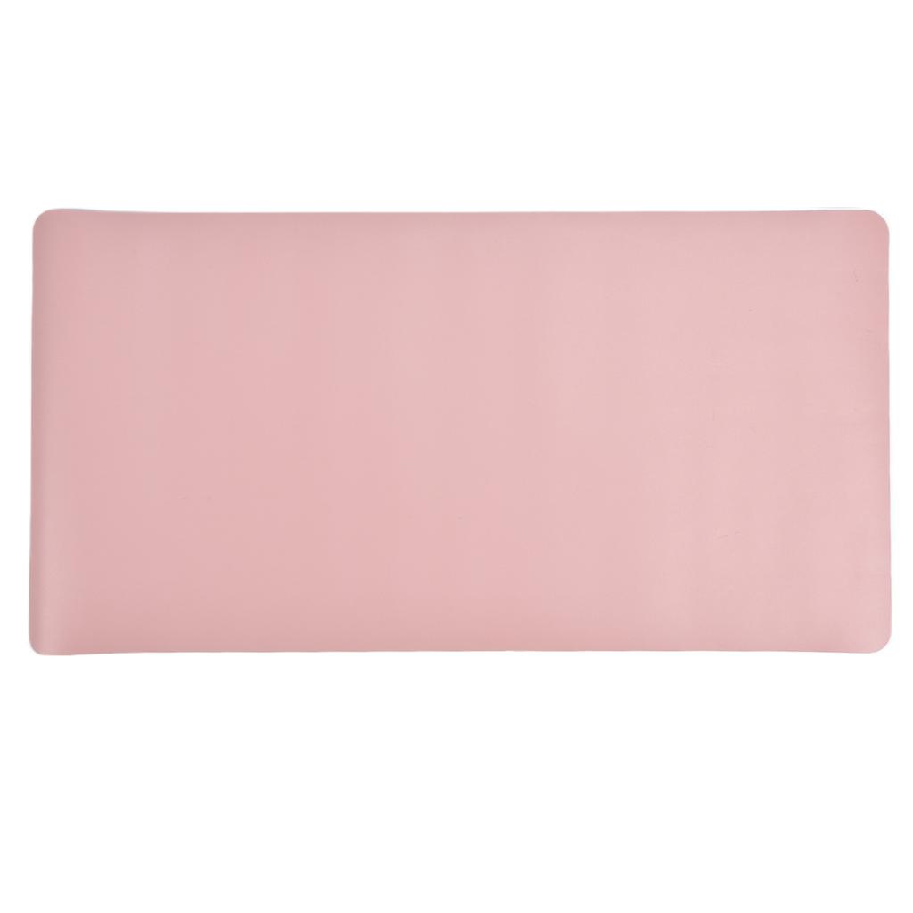 Computer Desk Pad Waterproof Two Color Double Sided Leather Desk Pad for Office and Home