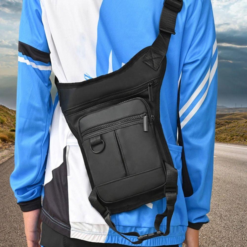Multi-layers Outdoor Drop Leg Bag Large Capacity Hiking Waist Pack Motorcycle Bag  Cycling