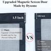 Upgraded Magnetic Screen Door for Tall Door to 38x98 with 42 Longer & Stronger Magnets,Retractable Screen Doors for Front Door,Heavy Duty Fiberglass