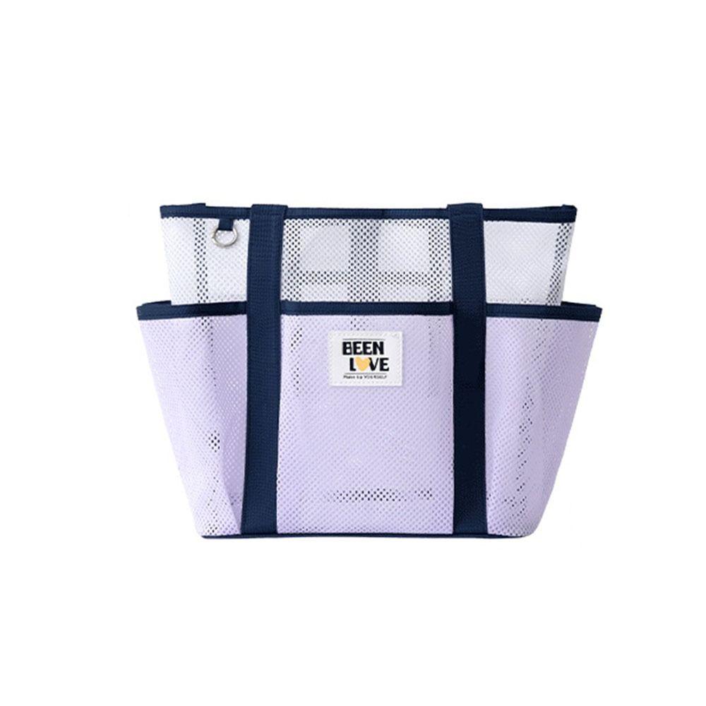 Large Capacity Handheld Mesh  Beach Bag Foldable Travel Shoulder Bag Swimming Handbag  for Shower