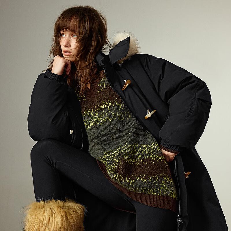 Chuyu Women's 2025 Winter Hooded Loose-fit 90% Down Jacket