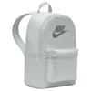 Nike Heritage Polyester Backpack Regular Unisex Light Silver & Smoke Gray Casual DC4244-034