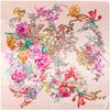 90*90 cm Luxury Brand Butterfly Floral  Print  Women  Silk Scarf Europe Style Square Scarves four seasons Shawls Satin scarfs