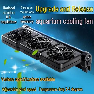 Aquarium Cooling Fan for Fish, Shrimp, & Water Plant Tanks - Silent Operation