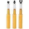 Corner Smoothing Cutter Handle Set with 3 Blades for PVC Floor Welding Aluminum Alloy Electrode Leveler Tool(yellow)