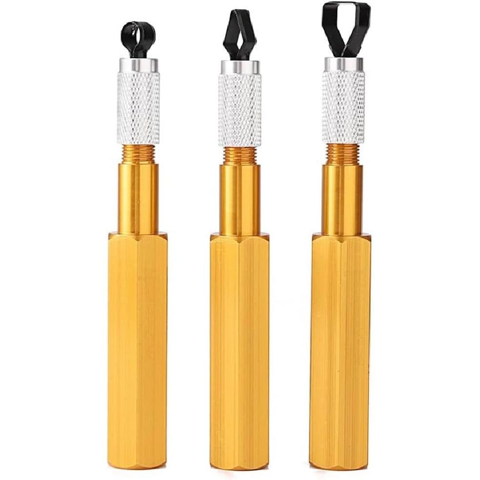 Corner Smoothing Cutter Handle Set with 3 Blades for PVC Floor Welding Aluminum Alloy Electrode Leveler Tool(yellow)