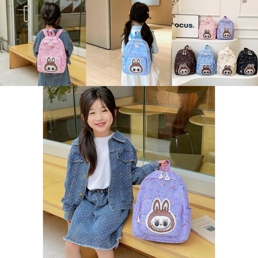Trendy Labub Children's Backpack Stylish And Versatile Outdoor Daypack For Kids Aged 3-6