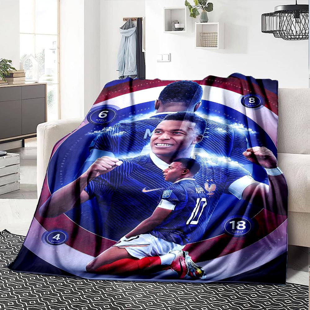 1pc Mbappe10 Blanket, Gift, for Men and Women, Soft Blanket, Good for Sofa Bed Couch Travel, Lightweight Flannel Blanket