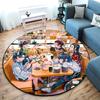 Classic Japanese-style Cartoon Demon Slayer Round Rug, Home Soft Decorative Anti-slip Yoga Mat and Chair Mat, Outdoor Floor Mat Carpet K23